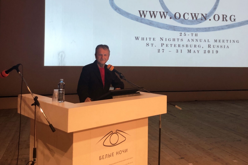 White Nights International Ophtalmology Congress: Lucio Buratto ospite d'onore a San Pietroburgo
